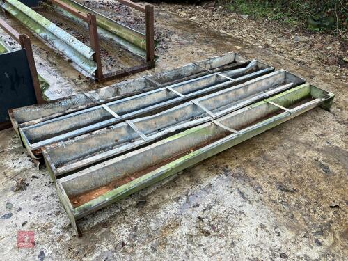 4 HD 9' GROUND FEED TROUGHS (28)