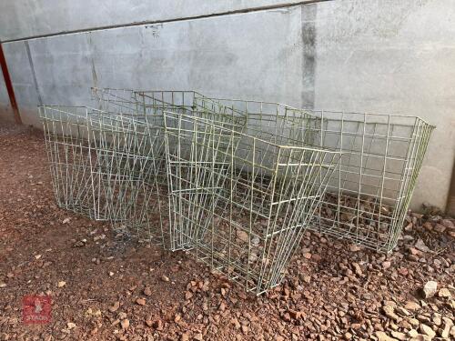 7 GALVANISED SHEEP HAY RACKS