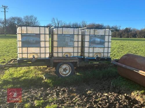 HOMEMADE WATER CARRIER C/W 3 X IBCS