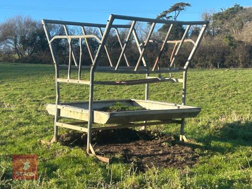 CATTLE CRADLE FEEDER C/W TROUGH