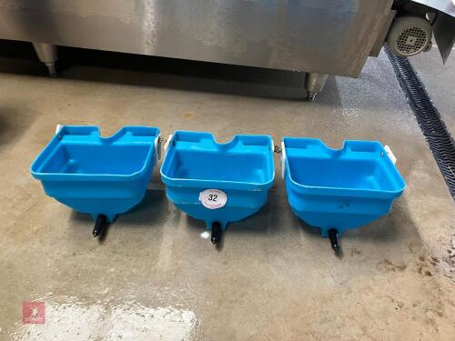 3 HOOK-OVER CALF FEEDERS (32)