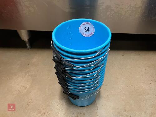 13 CALF FEEDING BUCKETS (34)