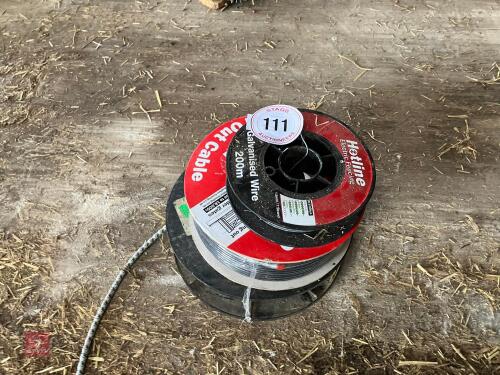 3 REELS OF ELECTRICAL WIRE (111)