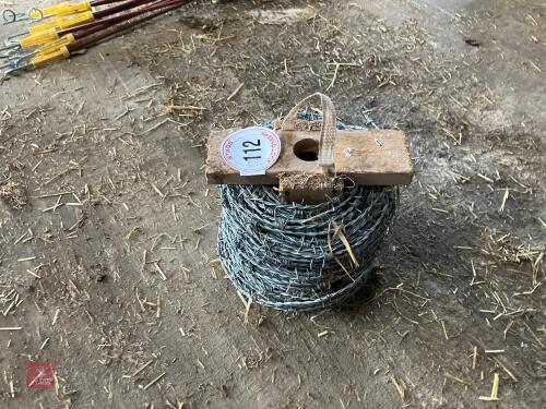 REEL OF BARBED WIRE (112)