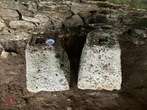 3 STONE STADDLE MOUNTS (190)