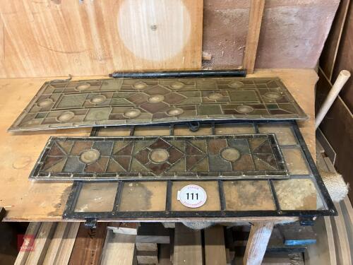 3 LEAD LINED WINDOWS