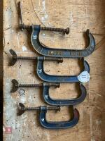 4 ASSORTED G-CLAMPS - 3