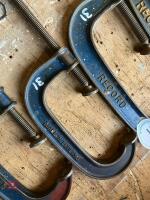 4 ASSORTED G-CLAMPS - 6