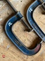 4 ASSORTED G-CLAMPS - 7