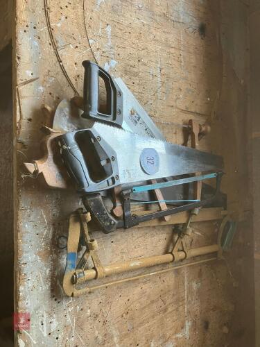ASSORTED MIXED WOODWORKING SAWS