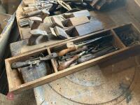 ASSORTED PLANES & STORAGE CHEST - 6
