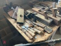 ASSORTED PLANES & STORAGE CHEST - 10