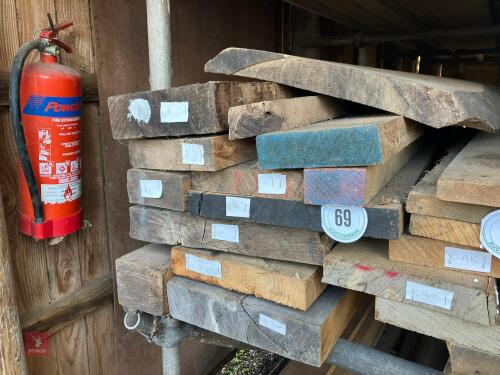 10 LENGTHS OF CHESTNUT TIMBER