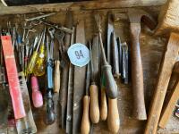 FILES, CHISELS, MALLET ETC - 10