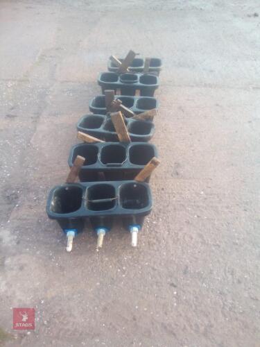 6 CALF BUCKET FEEDERS