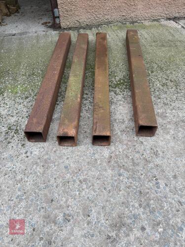 4 METAL TUBULAR PINS