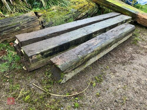6 RAILWAY SLEEPERS