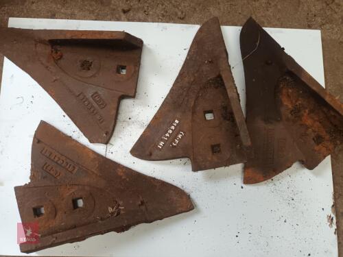 4 MASSEY FERGUSON 816641M1 PLOUGH TIPS