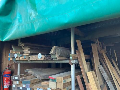 3 LENGTHS OF PLANKED LARCH