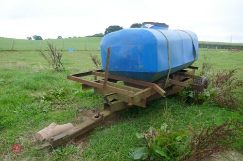 SINGLE AXLE TRAILER AND WATER BOWSER