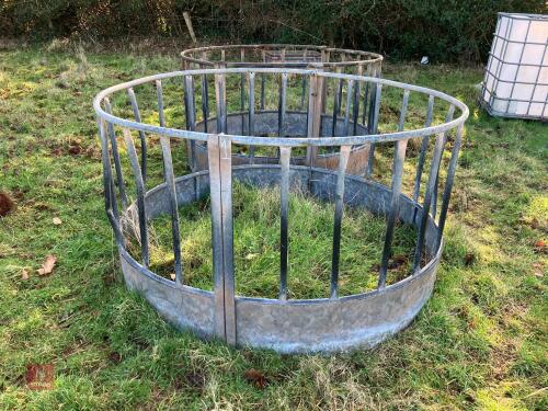 2 GALVANSIED SHEEP RING FEEDERS (1)