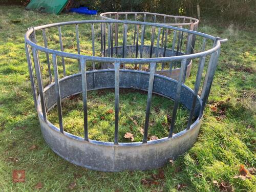 2 GALVANSIED SHEEP RING FEEDERS (2)
