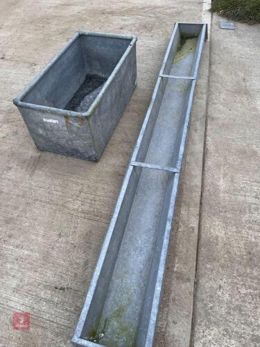 2 GALVANISED TROUGHS