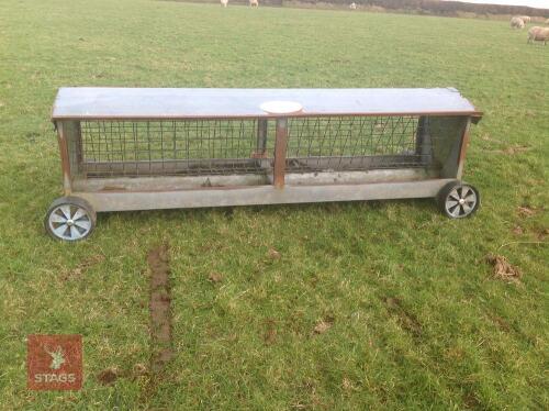 8' IAE SHEEP HAYRACK ON WHEELS