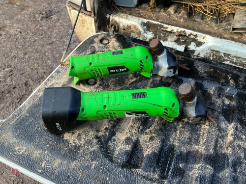 2 RAZOR CORDLESS SHEEP SHEARS