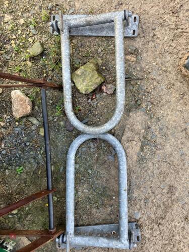 2 GALVANISED CATTLE NON RETURN GATES