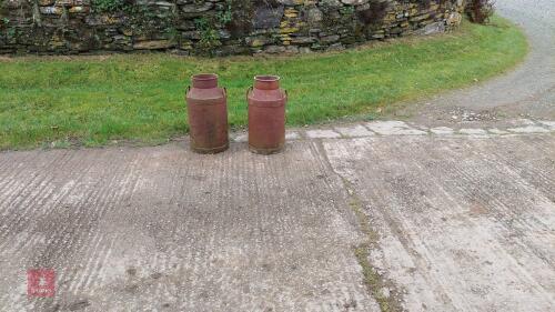 2 MILK CHURNS