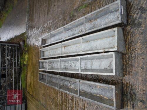 4 X 9' SHEEP GROUND FEED TROUGHS