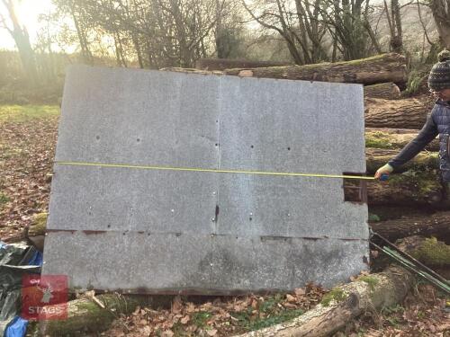 GALV PANELLED GATE ON STEEL BOX SECTION