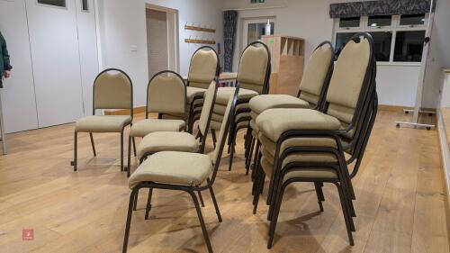 20 VILLAGE HALL STACKING CHAIRS