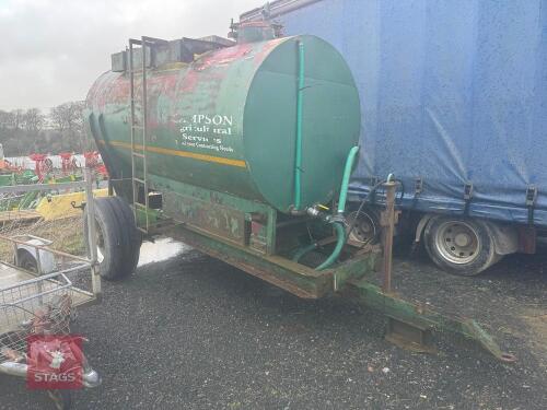 8000L STAINLESS STEEL WATER BOWSER
