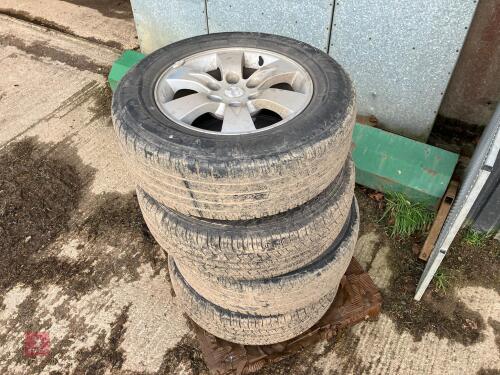 SET OF 4 L200 WHEELS AND TYRES