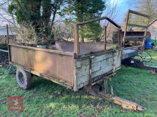 10 X 6' 6'' SINGLE AXLE TIPPING TRAILER