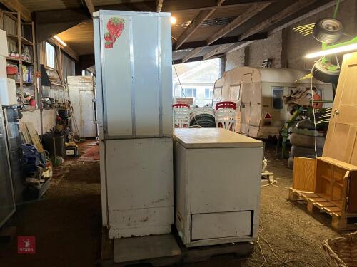 VESTFROST FRIDGE & ZANUSSI CHEST FREEZER