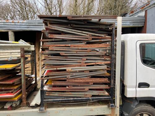 2 STILLAGES OF MIXED ROAD SIGNS