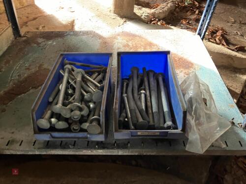 LRG QTY OF LARGE COACH BOLTS & NUTS