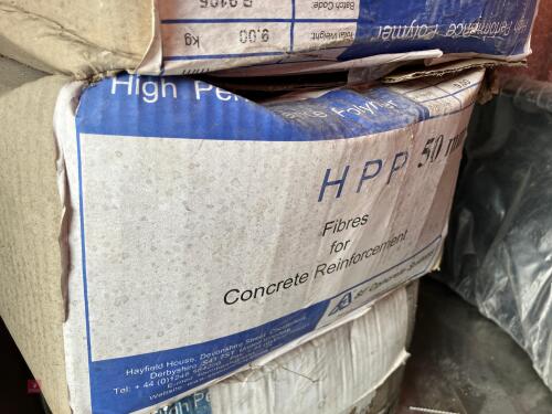 3 BOXES OF CONCRETE REINFORCING FIBER