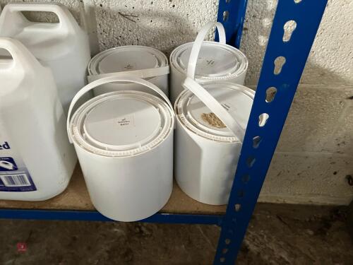 4 TUBS OF MASONRY PAINT