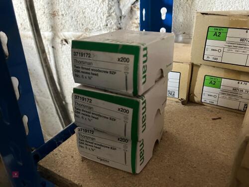 600 X 6 X 3/4 WOOD SCREWS