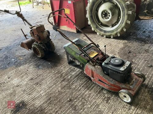 GARDEN ROTAVATOR & MOUNTED LAWNMOWER(S/R