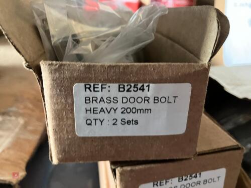 6 BRASS HD DOOR BOLTS