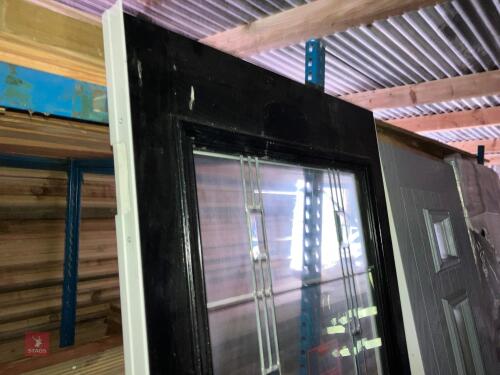 2M X 74CM X 45MM BLACK COMPOSITE DOOR