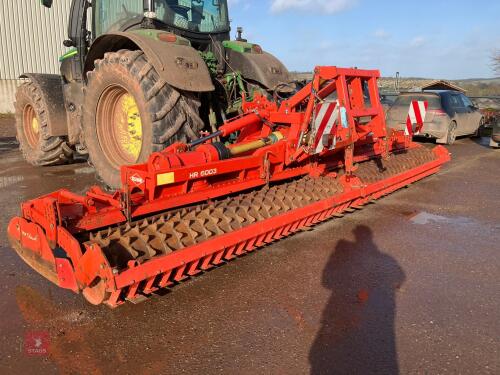 2008 KUHN HR6003 6M FOLDING POWER HARROW