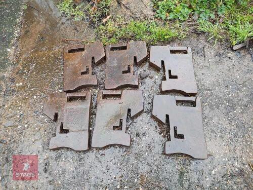 6 FRONT TRACTOR WEIGHTS