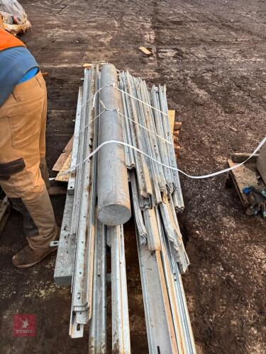QTY OF STEEL POSTS & RAILS