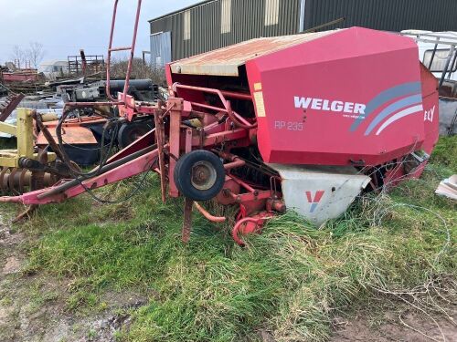 WELGER RP235 ROUND BALER (S/R)